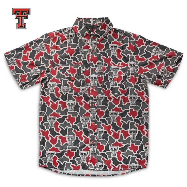 Amigo Provisions Texas Tech Camo SS Frio Tech Shirt