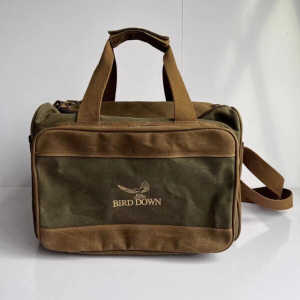 Bird Down Brand Waxed Canvas Range/Field Bag Green-Brown